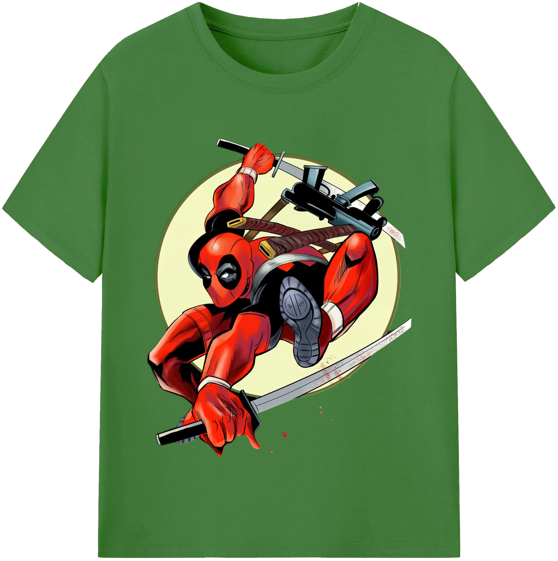 （画像用） Deadpool デッドプール レディースカジュアルプリントTシャツ（綿100％）